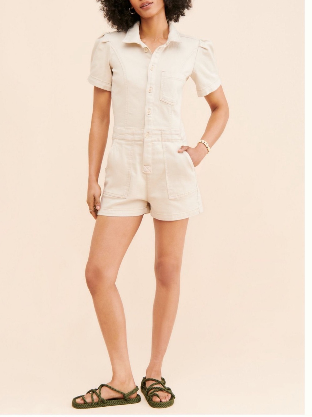 NWT Pilcro The Kit Utility Romper